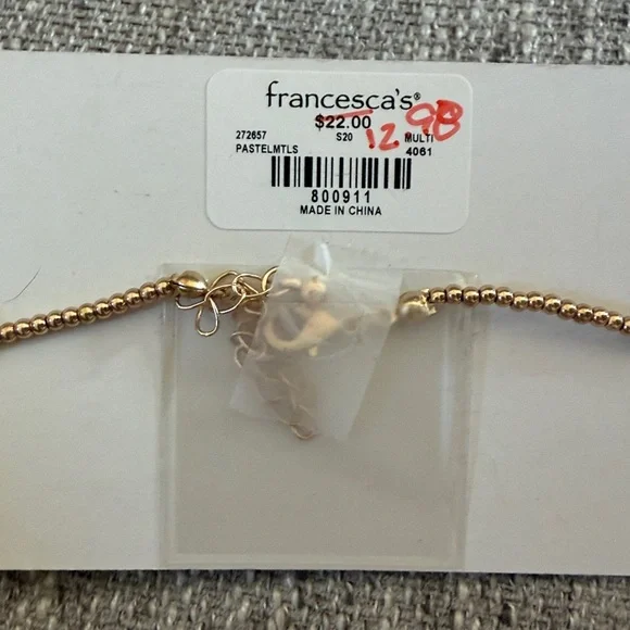 Francesca's Collections Gold and Silver Star choker - Picture 2 of 3